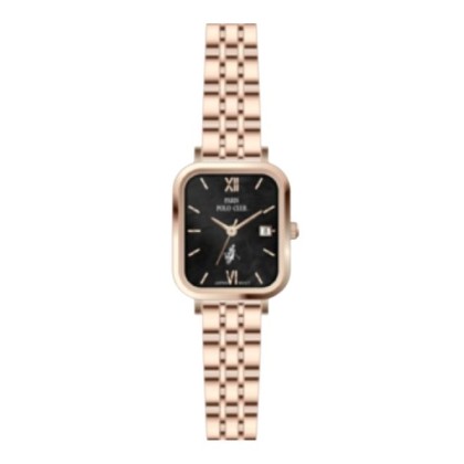 Paris Polo Club PPC-DA10-RG-BK Rose Gold Bracelet Strap Women Watch